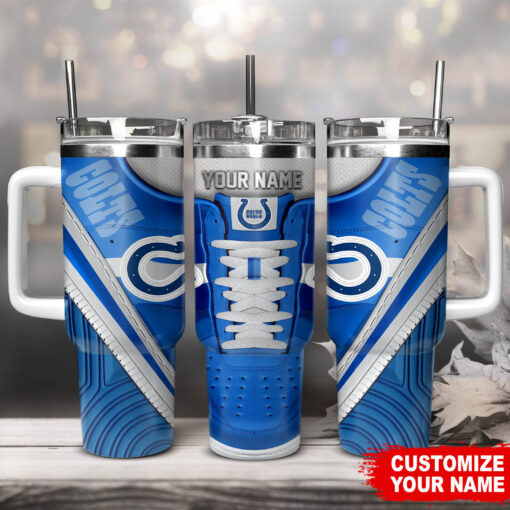 indianapolis colts nfl sneaker custom stanley quencher 40oz stainless steel tumbler with handle rozo7