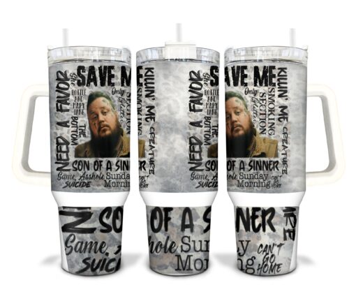 jelly roll save me music custom stanley quencher 40oz stainless steel tumbler with handle gvlwd scaled