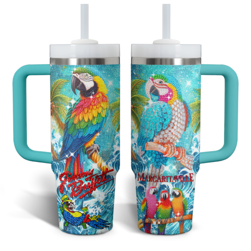 jimmy buffett music custom stanley quencher 40oz stainless steel tumbler with handle zhk8e