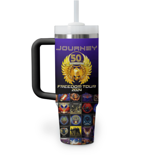 journey band music custom stanley quencher 40oz stainless steel tumbler with handle nbjsh