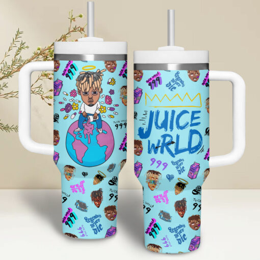 juice wrld music custom stanley quencher 40oz stainless steel kpvq9