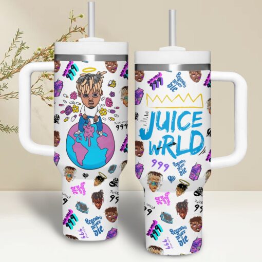 juice wrld music custom stanley quencher 40oz stainless steel pwjma 1