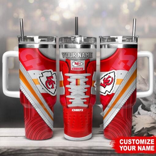 kansas city chiefs nfl sneaker custom stanley quencher 40oz stainless steel tumbler with handle vcbyg