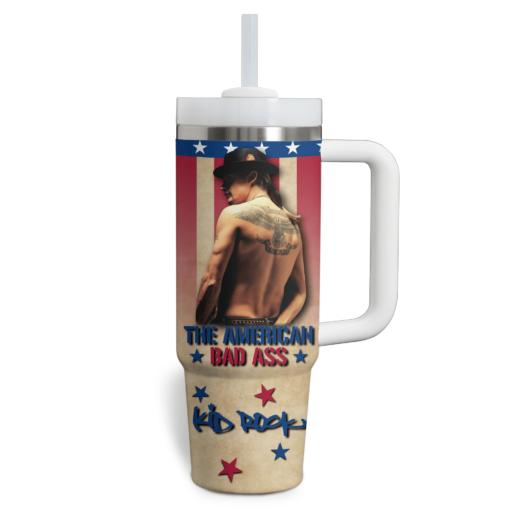 kid rock music custom stanley quencher 40oz stainless steel tumbler with handle q2z8o