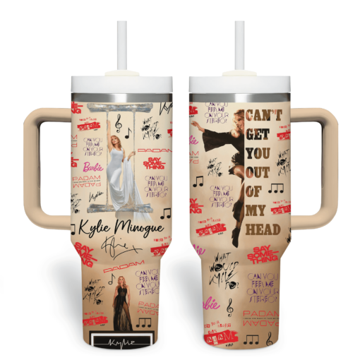 kylie minogue music custom stanley quencher 40oz stainless steel tumbler with handle droto