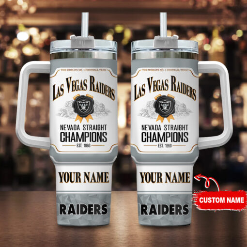 las vegas raiders nfl jim beam custom stanley quencher 40oz stainless steel tumbler with handle eyi9i 1