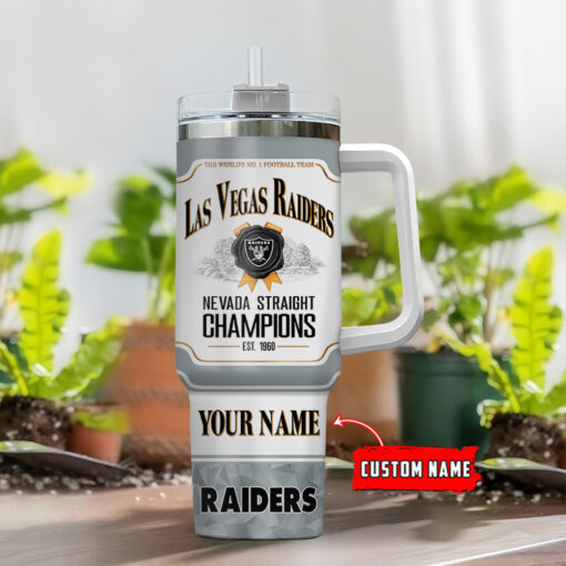 las vegas raiders nfl jim beam custom stanley quencher 40oz stainless steel tumbler with handle tgenc