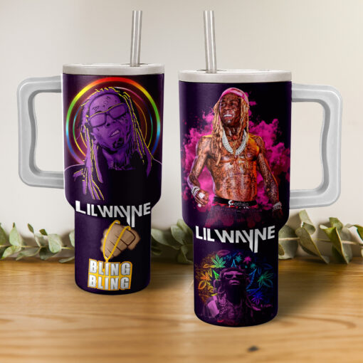 lil wayne music custom stanley quencher 40oz stainless steel tumbler with handle kimms 1