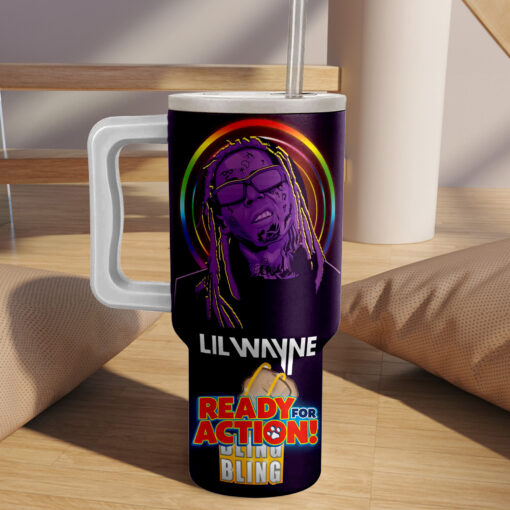 lil wayne music custom stanley quencher 40oz stainless steel tumbler with handle l0v31