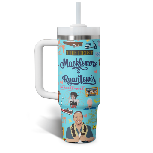 macklemore music custom stanley quencher 40oz stainless steel tumbler with handle g8dbo