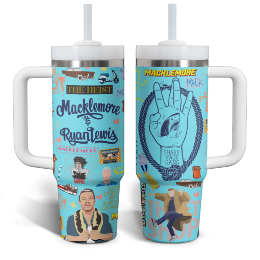 macklemore music custom stanley quencher 40oz stainless steel tumbler with handle iggbe 1