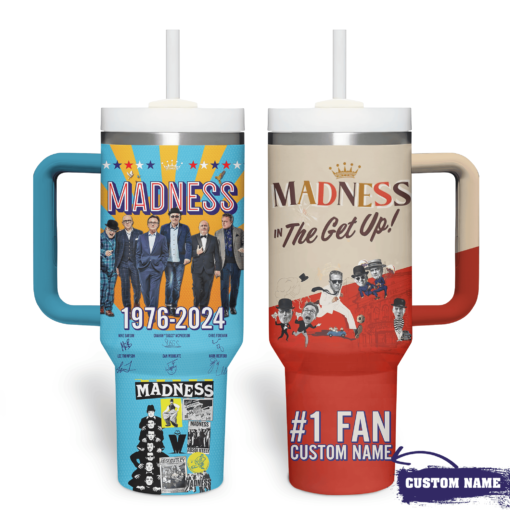 madness band music custom stanley quencher 40oz stainless steel tumbler with handle 6phhm