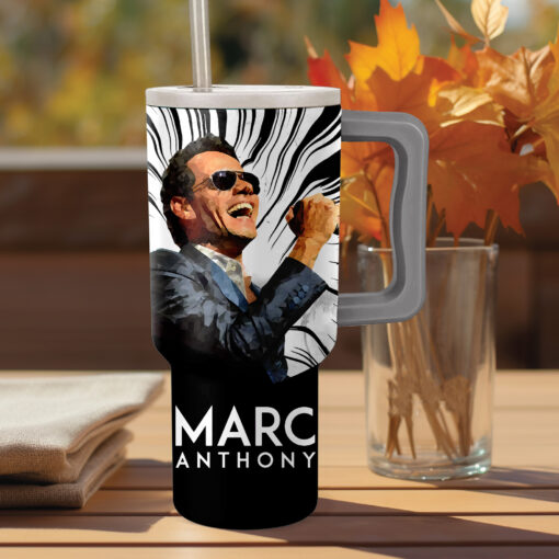 marc anthony music custom stanley quencher 40oz stainless steel tumbler with handle