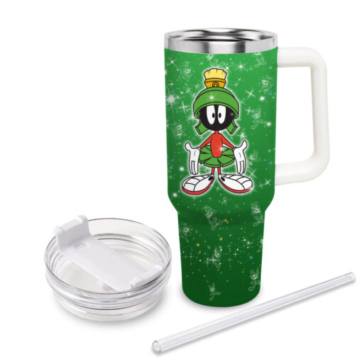 marvin the martian cartoon custom stanley quencher 40oz stainless steel tumbler with handle jzfdf