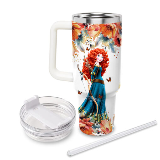 merida disney princess cartoon custom stanley quencher 40oz stainless steel tumbler with handle