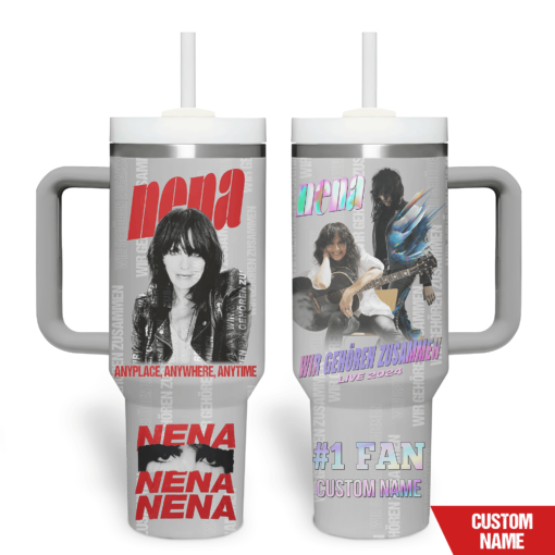 nena music custom stanley quencher 40oz stainless steel tumbler with handle