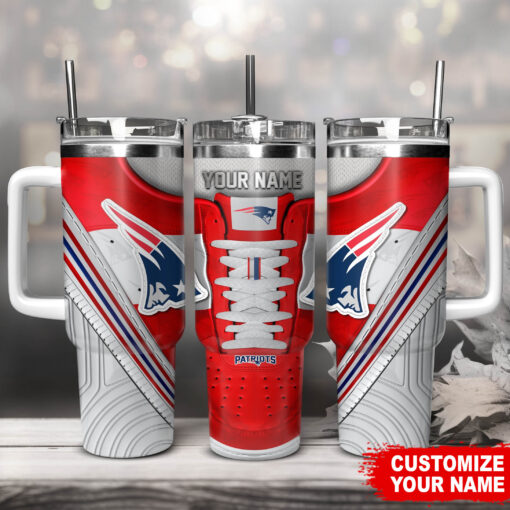 new england patriots nfl sneaker custom stanley quencher 40oz stainless steel tumbler with handle qhkqj