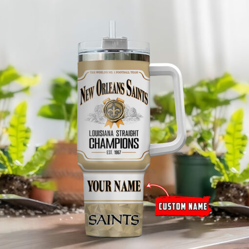 new orleans saints nfl jim beam custom stanley quencher 40oz stainless steel tumbler with handle epzwg