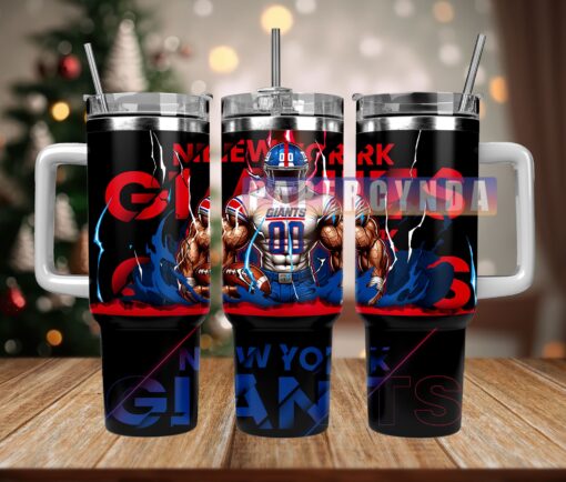 new york giants custom stanley quencher 40oz stainless steel tumbler with handle 0ypzb