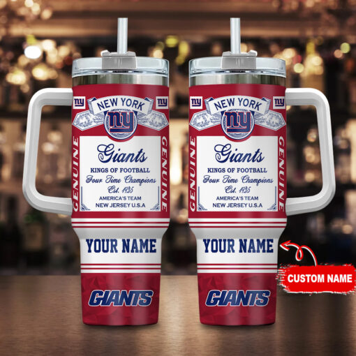 new york giants nfl kings of football custom stanley quencher 40oz stainless steel tumbler with handle aqdq8 1