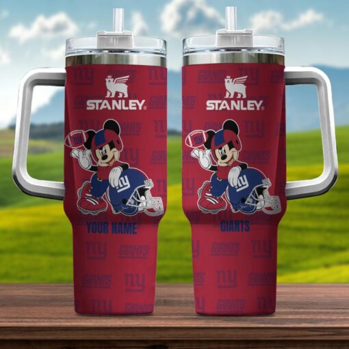 new york giants nfl mickey mouse custom stanley quencher 40oz stainless steel tumbler with handle vdgof 1