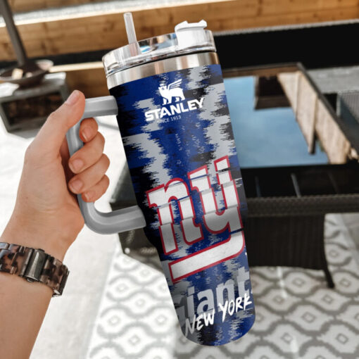 nfl new york giants custom stanley quencher 40oz stainless steel tumbler with handle gapzy 1