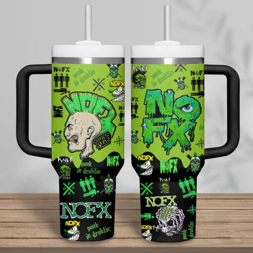 nofx band music custom stanley quencher 40oz stainless steel tumbler with handle lm7c9