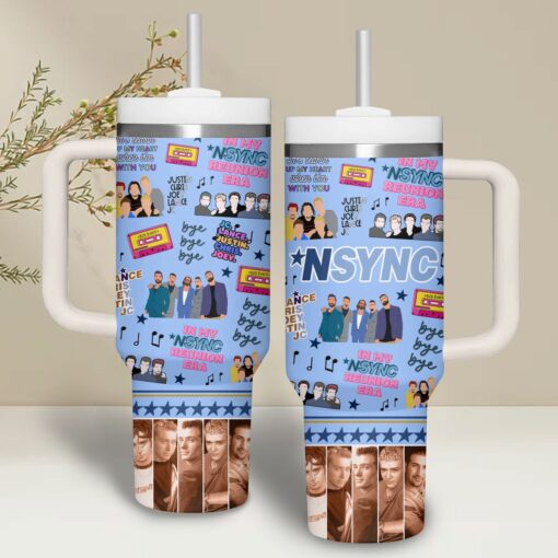 nsync music custom stanley quencher 40oz stainless steel yoha6 1