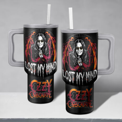 ozzy osbourne black sabbath music custom stanley quencher 40oz stainless steel tumbler with handle yekkr