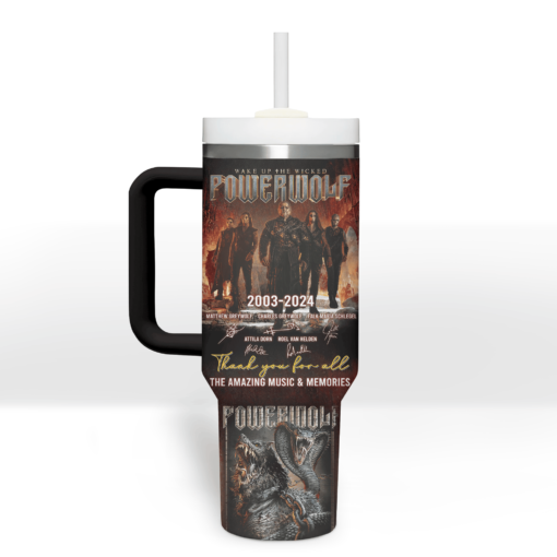 powerwolf music custom stanley quencher 40oz stainless steel tumbler with handle zfrkw