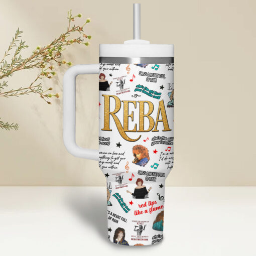 reba mcentire music custom stanley quencher 40oz stainless steel aikwj