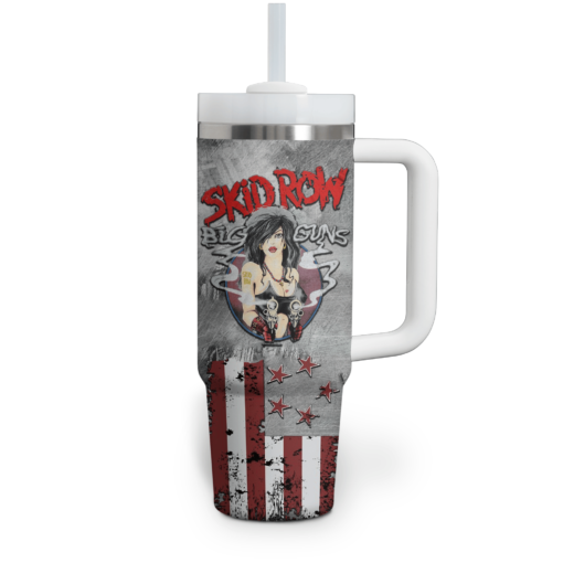 skid row music custom stanley quencher 40oz stainless steel tumbler with handle 1cw5k