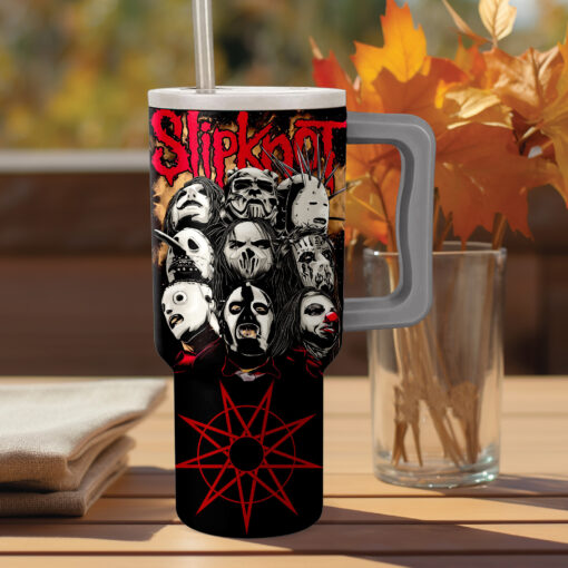 slipknot music custom stanley quencher 40oz stainless steel remqz