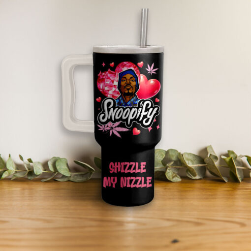 snoop dogg funny valentine music custom stanley quencher 40oz stainless steel tumbler with handle