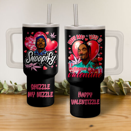 snoop dogg funny valentine music custom stanley quencher 40oz stainless steel tumbler with handle 3y4xd 1