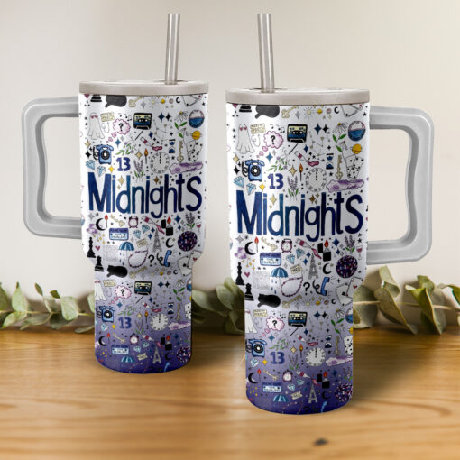 taylor swift midnights album music custom stanley quencher 40oz stainless steel tumbler with handle of2fo 1