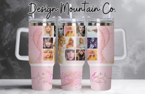 taylor swift swiftie collection music custom stanley quencher 40oz stainless steel tumbler with handle vcsbd