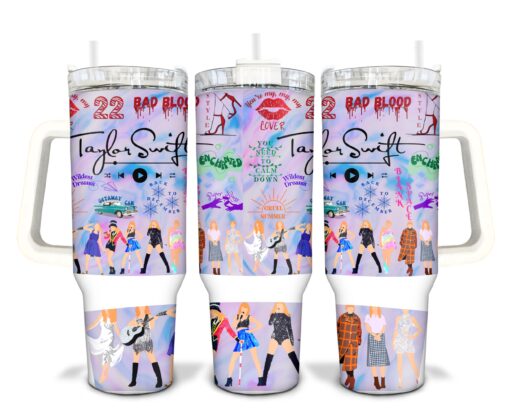 taylor swift swifties music custom stanley quencher 40oz stainless steel ioqty scaled