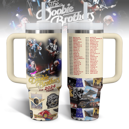 the doobie brothers music custom stanley quencher 40oz stainless steel tumbler with handle ac6xm 1