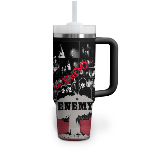 the enemy band music custom stanley quencher 40oz stainless steel tumbler with handle ool0b