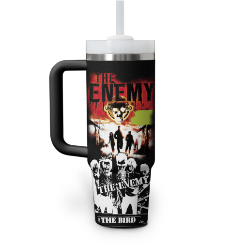 the enemy band music custom stanley quencher 40oz stainless steel tumbler with handle weilo