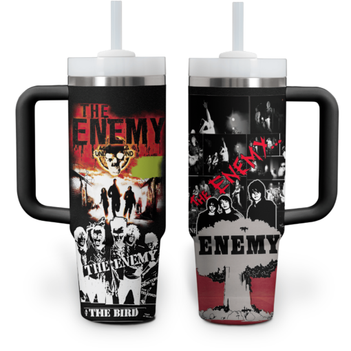 the enemy band music custom stanley quencher 40oz stainless steel tumbler with handle yy0kq