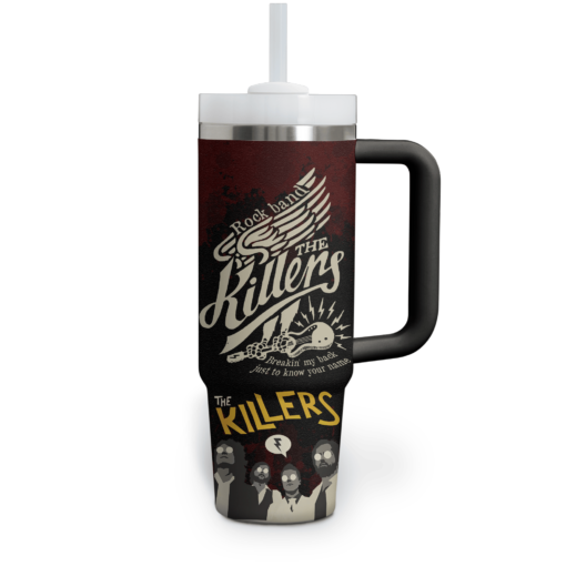 the killers music custom stanley quencher 40oz stainless steel tumbler with handle nhfvl