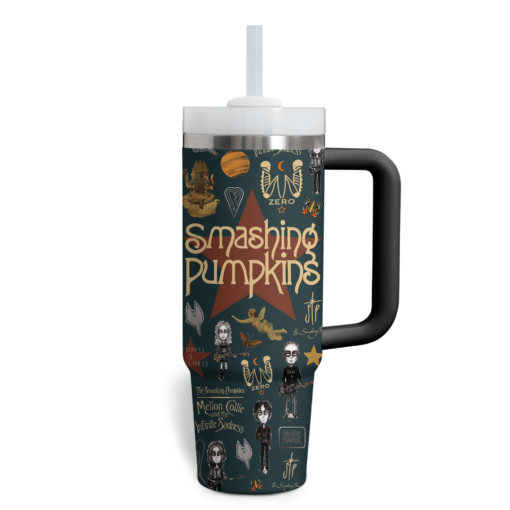 the smashing pumpkins music custom stanley quencher 40oz stainless steel tumbler with handle fpw64