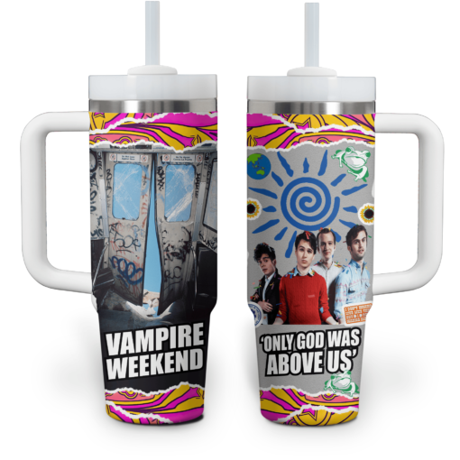 vampire weekend music custom stanley quencher 40oz stainless steel tumbler with handle