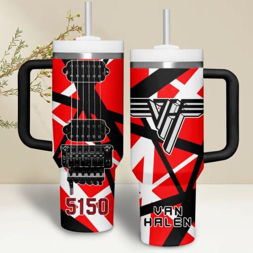 van halen music custom stanley quencher 40oz stainless steel yfotr 1