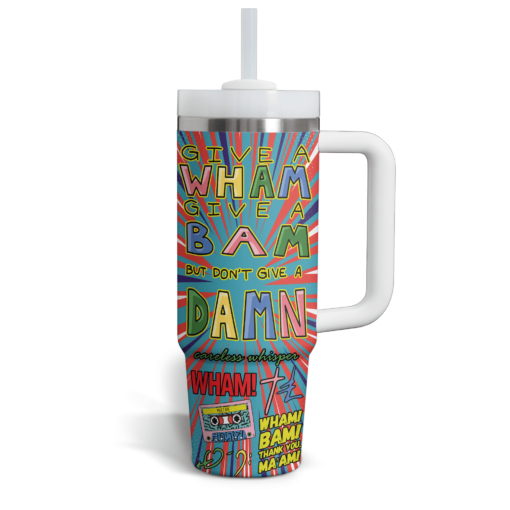 wham music custom stanley quencher 40oz stainless steel tumbler with handle 7nqzb