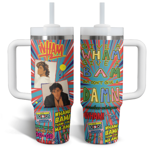 wham music custom stanley quencher 40oz stainless steel tumbler with handle kmn2u