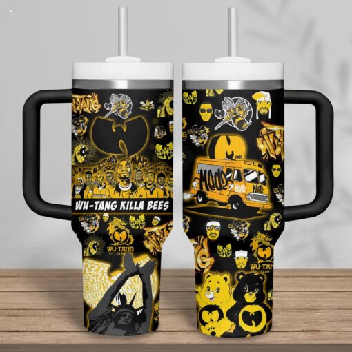 wu tang clan music custom stanley quencher 40oz stainless steel tumbler with handle hiqto